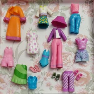 Vintage Polly Pocket Rubber Clothes